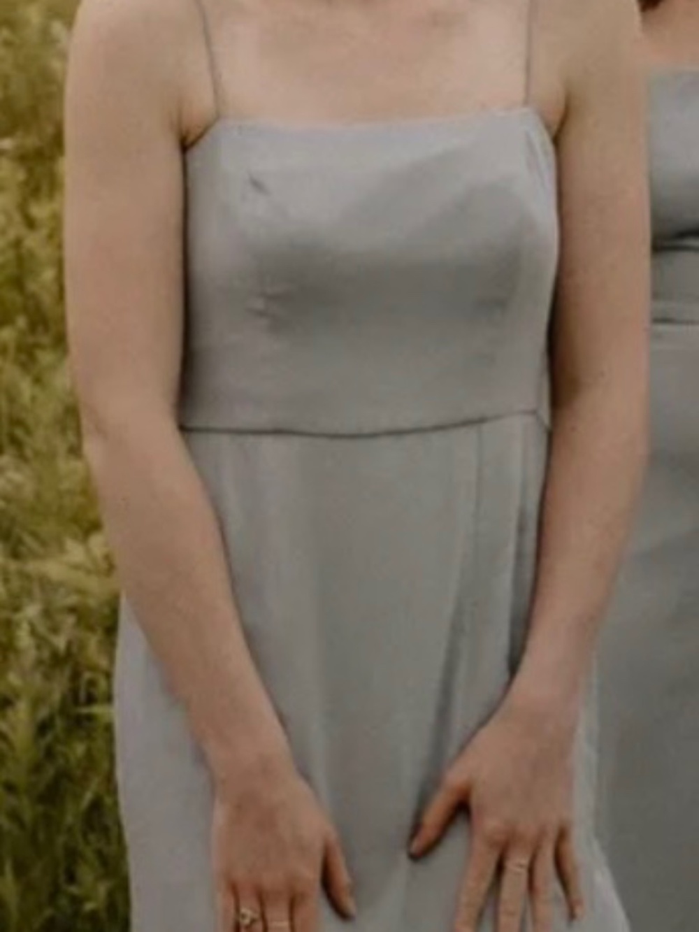 Steel blue Size 8 bridesmaid dress